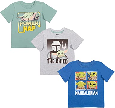 STAR WARS Boys 3 Pack Short Sleeve Graphic T-Shirt