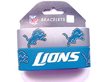 Detroit Lions Wrist Band (Set of 2) NFL