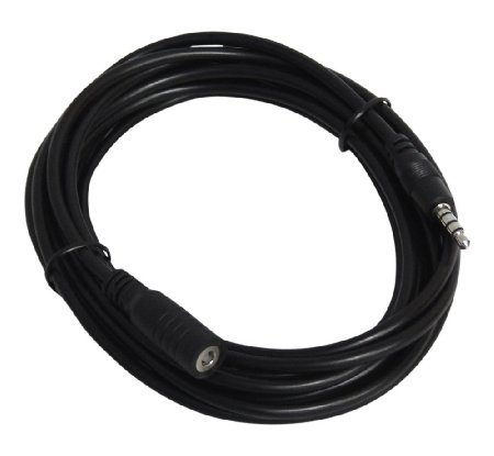 YCS Basics 12 foot 35mm male  female 4 conductor 3 ring cable