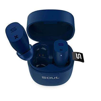 Soul Electronics St-XX Superior High Performance True Wireless Earphone, Bluetooth Earbuds with Charging Box and Microphone. for iPhone iPad Android Smartphones Tablets, Laptop