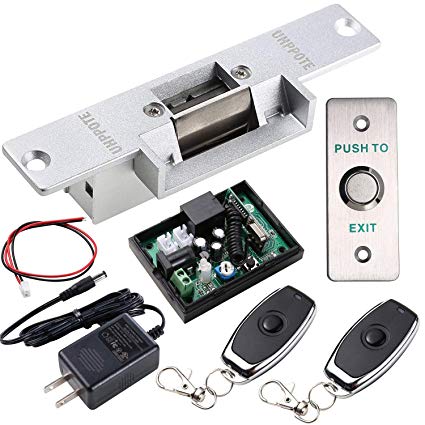 UHPPOTE Door Access Control Kit with Electric Strike Lock Remote Control