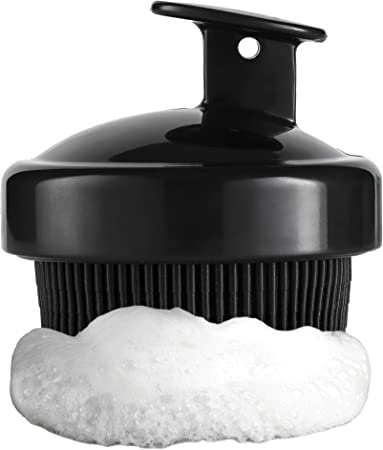 Ross Bath & Shower Massager Body Brush with Soft Silicone Bristles Black