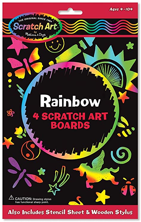 Melissa and Doug Rainbow Scratch Art Boards