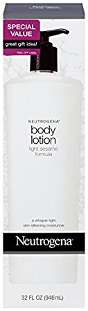 Neutrogena Body Lotion, Light Sesame Formula, 32 Ounce