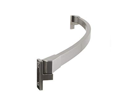 Preferred Bath Accessories 112-5BN-A Curved Shower Rod Adjustable 42" To 62", Brushed Nickel