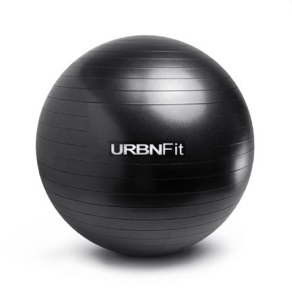 Exercise Ball (Multiple Sizes) for Fitness, Stability, Balance & Yoga - Workout Guide & Quick Pump Included - Anit Burst Professional Quality Design