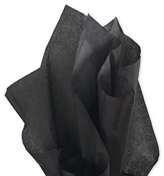 Bulk Black Tissue Paper 20 Inch x 30 Inch - 48 XL Sheets-Flexicore Packaging®