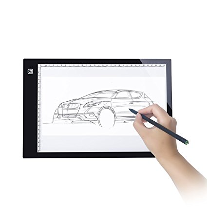 L-Fine A4 Tracing LED Light Pad Box(13.86x9.45 Inches) with Adjustable Light Intensity for Artists,Drawing, Sketching, Animation