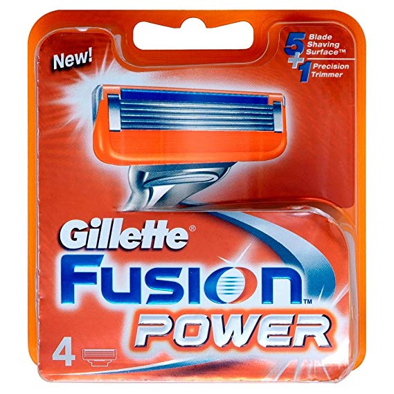 Gillette Fusion Power Blades - Pack of 4