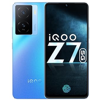 (Refurbished) iQOO Z7 5G (Norway Blue, 8GB RAM, 128GB Storage)