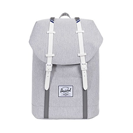 Herschel Supply Co. Retreat, Light Grey Crosshatch/White Rubber/Blueprint Stripe