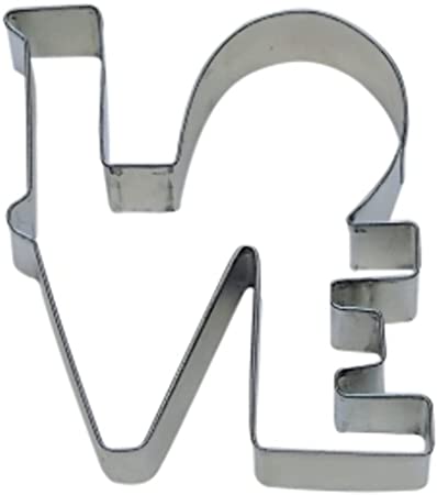 Cybrtrayd R and M Love 4.5'' Cookie Cutter in Durable, Economical, Tinplated Steel