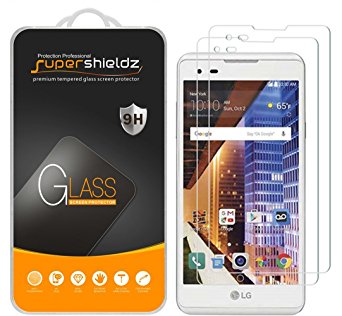 [2-Pack] LG X Style Tempered Glass Screen Protector, Supershieldz Anti-Scratch, Anti-Fingerprint, Bubble Free, Lifetime Replacement Warranty