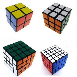 Black Cube Puzzle Bundle Pack2x2x23x3x34x4x45x5x5 Setshengshou Speed Cube Collection