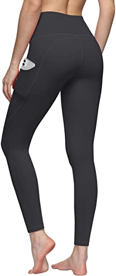 TQD High Waist Yoga Pants for Women, Pockets Workout Running Capri Leggings Pants with Tummy Control Non See Through