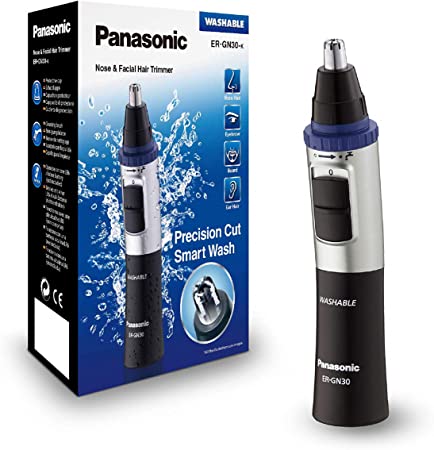 Panasonic ER-GN30 Wet and Dry Electric Nose, Ear and Facial Hair Trimmer for Men