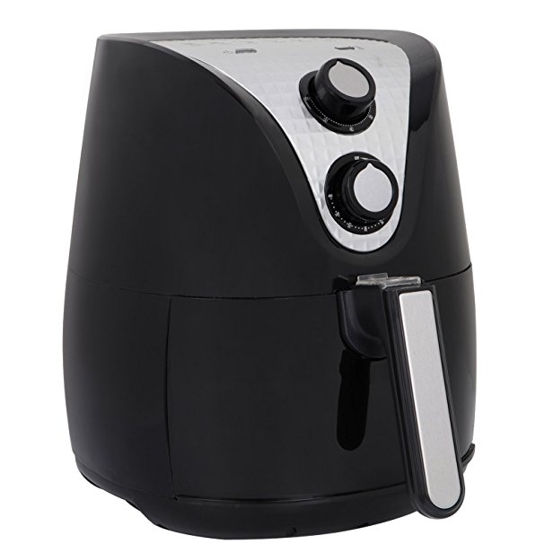 ZENY Electric Air Fryer 1500W 3.7QT Cooking Tool For Healthy Oil Free Cooking w/ Time & Temperature Control Dishwasher Safe Parts