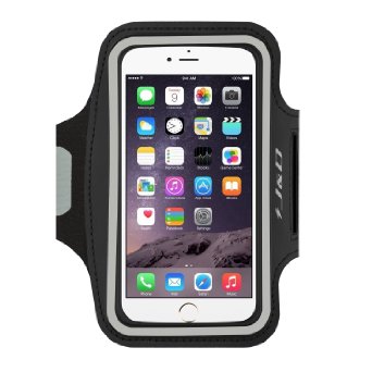 iPhone 6s Plus Armband, iPhone 6 Plus Armband, J&D Sports Armband for iPhone 6s Plus/ iPhone 6 Plus (5.5 inch), Key holder Slot, Perfect Earphone Connection while Workout Running (Black)