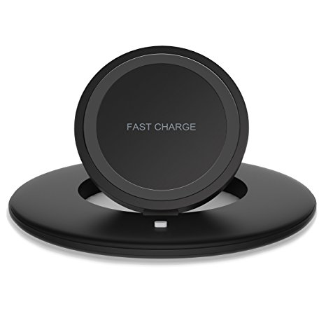 Wireless Charger, BESTHING Fast Wireless Charging Pad for Galaxy Note 8 S8 S8 Plus S7 Edge S7 S6 Edge Plus Note 5, Standard Charge for iPhone X iPhone 8 iPhone 8 Plus