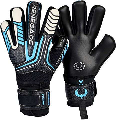 Renegade GK Vulcan Goalie Gloves (Sizes 6-11, 3 Styles, Level 3) Pro-Tek Fingersaves, 4mm Hyper Grip | Excellent Goalkeeper Glove for Higher Level Play | Superior Grip & Protection | Based in The USA