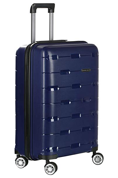 Nasher Miles Santorini Polypropylene 55cm Navy Blue Hard-Sided Cabin Trolley Bag