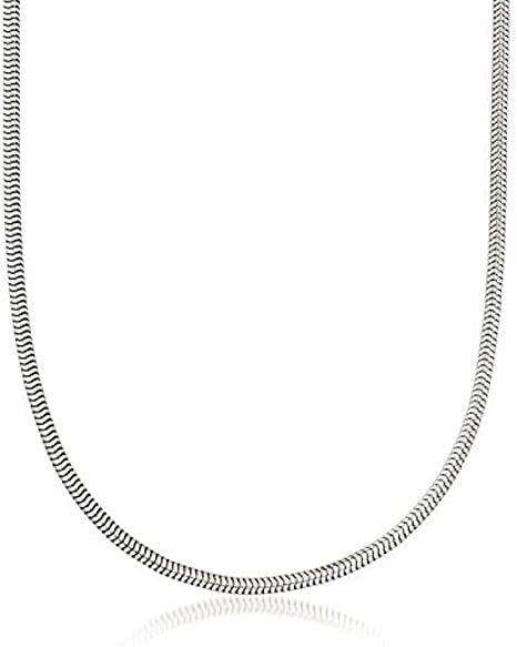 Pori Jewelers 925 Sterling Silver Italian Magic Snake Chain Necklace - 16"-30"