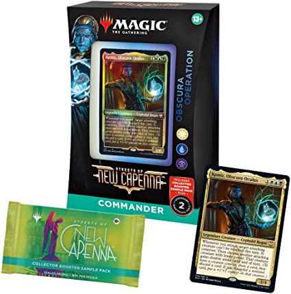 Magic: The Gathering Streets of New Capenna Commander Deck – Obscura Operation   Collector Booster Sample Pack