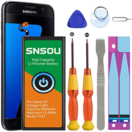 SNSOU 3600mAh Galaxy S7 Battery Replacement Kit for Samsung Galaxy S7 with Repair Tool Kit.