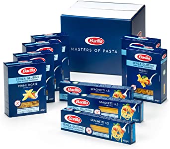 Barilla Gluten Free Pasta Box - Multipack with 3 variants of Gluten Free Pasta, 9 x 400g