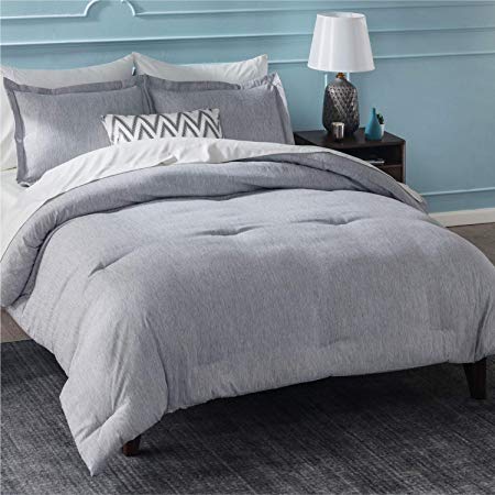 Bedsure - King Size Comforter Set (102x90 inches) - Soft Down Alternative Brushed Cationic Dyeing Duvet Insert with Pillow Sham - Lightweight Bedding Set