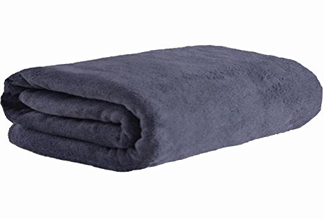 Simplife Microfiber Luxury Grey Bath Towel Extra Large Bath Sheet Beach Towel (36 Inch X 72 Inch, Grey)