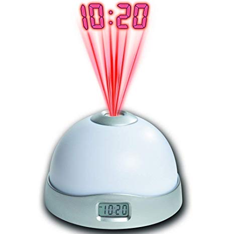 ZIZLY Digital Projector Alarm Clock for Bedroom/Night Light Star Sky Digital Led Projection Projector Alarm Clock for Kids Best Gift