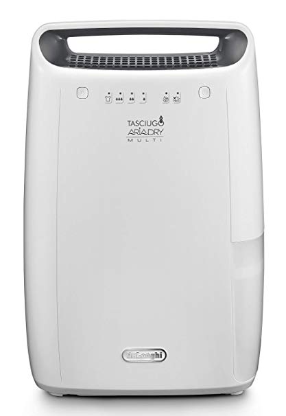 DeLonghi 0148512201 De'Longhi DEX212F Dehumidifier, White, 300 W, 12 liters