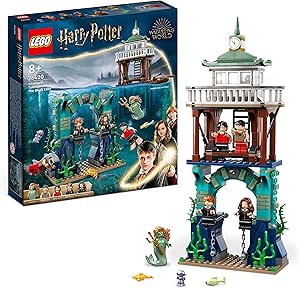 LEGO Harry Potter Triwizard Tournament: The Black Lake, Goblet of Fire Building Toy Playset for Kids, Boys & Girls with Boat Model and 5 Minifigures 76420