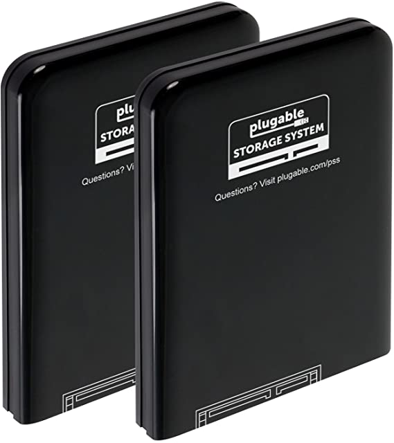 Plugable SATA HDD Case for Plugable Storage System Drives - Protective Hard Cases (2-Pack) for 2.5 Inch SATA Drives by Plugable: PSS-DD1, PSS-SDH1, PSS-SDC1