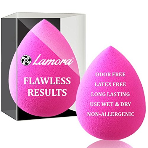 Pro Beauty Makeup Blender Foundation Sponge - Original Soft Latex Free Vegan Egg Sponges - (Also Available in Multiple Shapes and Colors) - Flawless Coverage of Liquids, Concealer, Cream