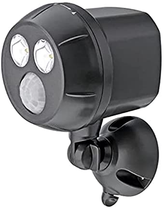 Mr Beams MB391-BRN (brown) wireless spotlight 450 Lumens motion activated outdoor flood light battery powered led sensor weather proof Wirelessly shed light and increase security by detecting motion.