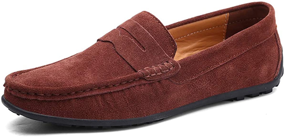 N/X ROTJACM Men's Driving Casual Slip on Loafers Suede Moccasins Boat Shoes Multi-Color Fashion Shoes