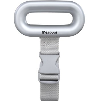 Mesqool 88lb/40kg Digital Luggage Scale With LCD Display for Travel(Silver)