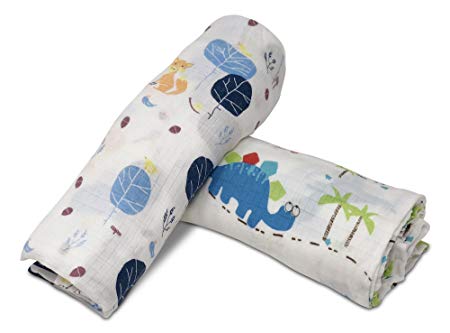 Breve Baby Swaddling Blankets 70% Bamboo 30% Cotton Swaddling Blanket - Best Baby Swaddle Wrap Gives a Baby Better, Deeper, Sounder Sleep, Baby Swaddle Wrap (Swaddle) Baby Blankets by Breve Home Goods