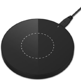 Wireless Charger JETech Super Fast Wireless Charging Pad for Samsung S6  S6 Edge Nexus 4  5  6  7 2013 Nokia Lumia 920 LG Optimus Vu2 HTC 8X  Droid DNA and All Qi-Enabled Devices - WC2171