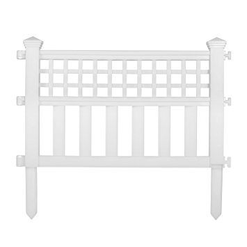 Suncast GVF24 Grand View Fence, White