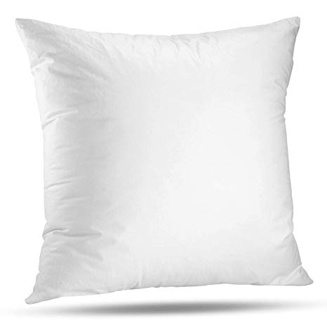 LuxyFluff Faux down, Synthetic Down, Square Decorative Throw Pillow Insert, Sham Stuffer, 23" X 23" - MADE IN USA