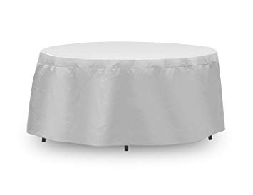 Protective Covers Weatherproof Table Cover, 48 Inch x 54, Inch Round Table, Gray