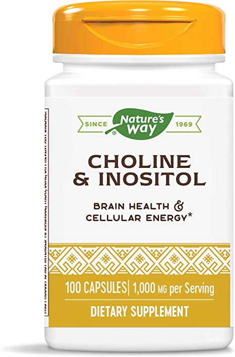 Nature's Way Choline and Inositol, 1,000 mg per serving, 100 Capsules