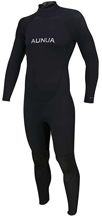 Aunua Men's 3/2mm Premium Neoprene Diving Suit Full Length Snorkeling Wetsuits