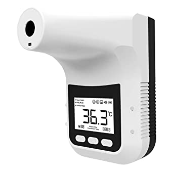 Spy-MAX Wall Mounted Non-Contact Infrared Temperature Measurement K3 Pro Forehead Thermometer with Fever Alarm. Hands Free Non Contact - Reopen Safely Office Home Supermarket School Community Entrance
