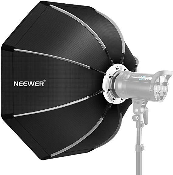 Neewer 35.4 inches/90 Centimeters Foldable Octagonal Softbox with Bowens Mount Speedring, Carrying Case for Speedlite Studio Flash Monolight,Portrait and Product Photography