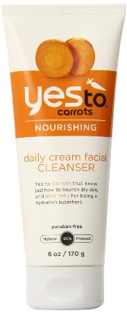 Yes To Carrots Daily Cream Facial Cleanser 6 Fluid Ounce