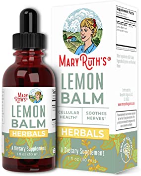 Lemon Balm by MaryRuth's | Organically Grown Lemon Balm Tincture | for Immune Support & Cognitive Support | Vegan and Non-GMO Lemon Balm Drops